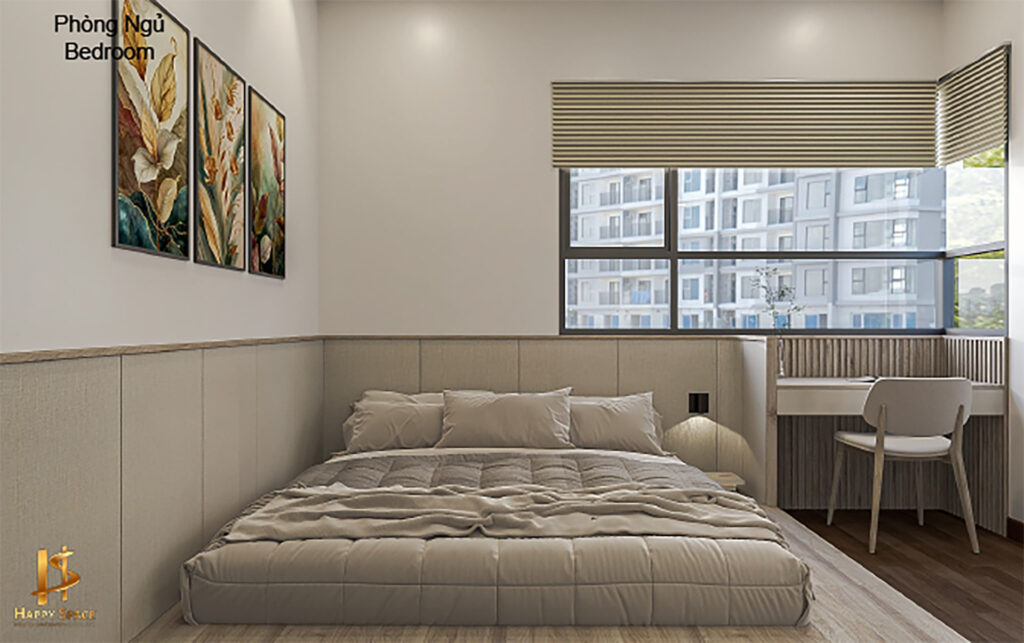 phòng ngủ phong cách hiện đại tối giản