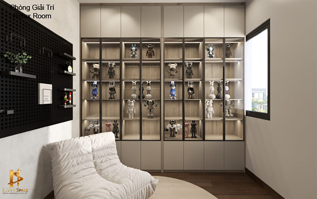 Phòng giải trí phong cách hiện đại tối giản