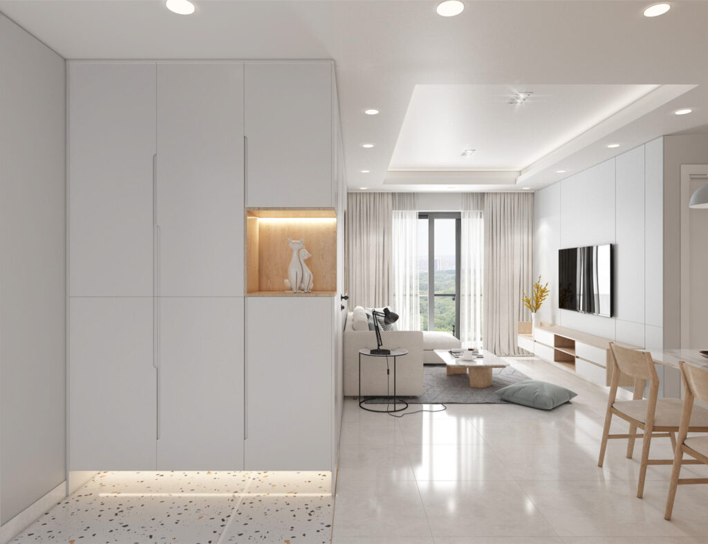 thiết kế nội thất căn hộ hưng phúc