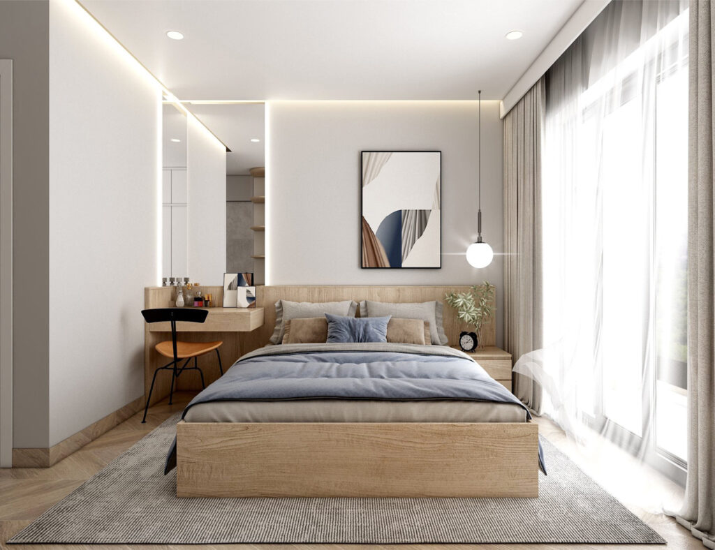 phòng ngủ căn hộ hưng phúc